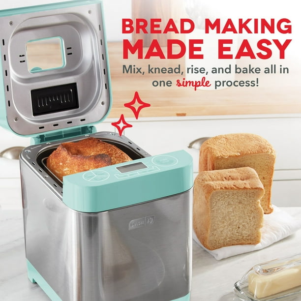Dash Everyday Stainless Steel Bread Maker Up to 1.5lb Loaf