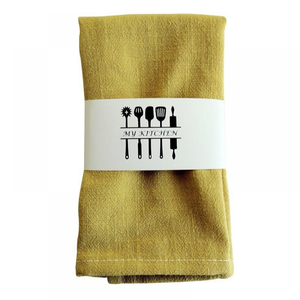 LEMETOW Linen Napkins, Rustic Pure Color Linen Cloth Napkins, Reusable