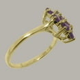 thumbnail image 3 of LBG British Made 18k Yellow Gold Natural Amethyst Womens Statement Ring - 33 size options - Size 5, 3 of 6