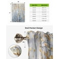 thumbnail image 6 of Yellow Blue Forest Tie Up Curtains for Kitchen Bathroom Bedroom Windows 63 Inch Length, Modern Oil Painting Art Balloon Drape Curtains Shade Rod Pocket Drapery Curtain Panel, 52"x63", 6 of 7