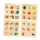 thumbnail image 5 of Tablero de rompecabezas de madera a juego para niños de 3 a 5 años, juguete Montessori, actividades educativas, bloques de frutas y animales combinado, 5 of 8