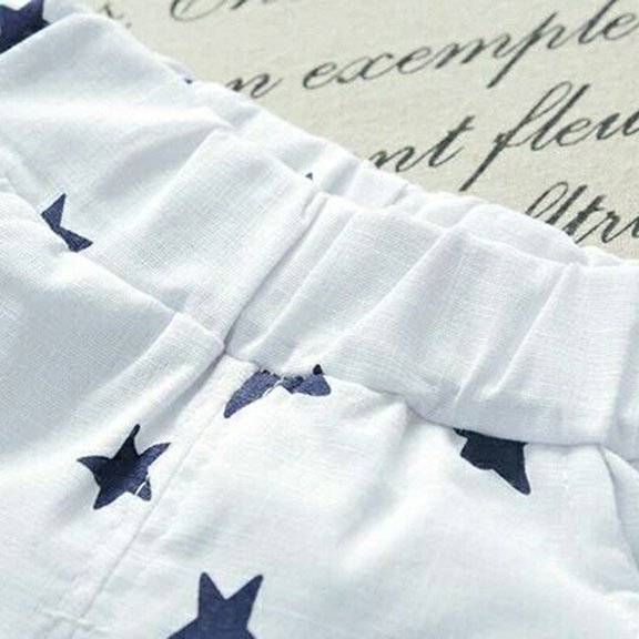 Vedolay Short Set Boys Printing Cool Summer Short Sleeve T-Shirt Shorts Set,Brown 6-12 Months