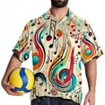 thumbnail image 4 of Note Men's Casual Button Down Short Sleeve Printed Summer Beach Shirts, 4 of 6