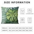 thumbnail image 5 of Creowell  Olive Green Tropical Leaf Throw Pillow Covers Decorative Botanical Monstera Banana Leaves Couch Pillow Cases Farmhouse Outdoor Cushion Covers for Bedroom Living Room Sofa, 5 of 5