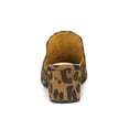 thumbnail image 2 of BLISSFUL STEP Women's Slide Mules Pointed Toe Chunky Heel Leopard 8, 2 of 7