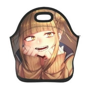 My Hero Academia Himiko Toga Aesthetic Reusable Lunch Bag Portable Insulated Lunchbag Lunch Box Thermal Cooler Bento Tote Bag Snack Bag For Adult And Kids