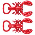 thumbnail image 2 of 2 pcs Lobster Opener Alloy Metallic Paint Zinc Drinks Beer Bottle Openers, 2 of 8