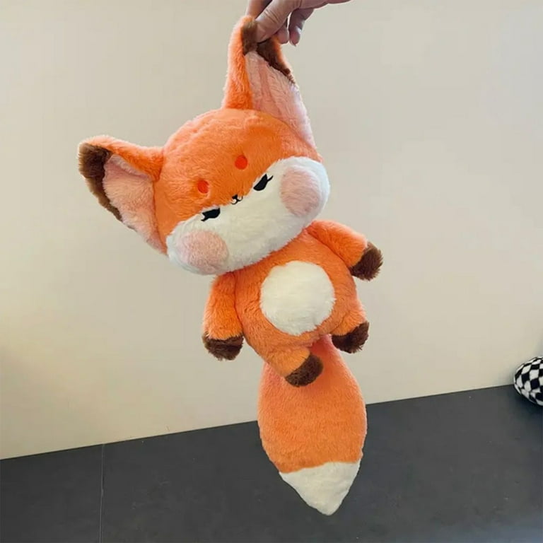 Fox Plush Filled Doll Nine Tailed Fox Grow Tail Plush Creative Spoof Pillow  Sofa Decoration Toys For Kids Girl Xmas Gifts
