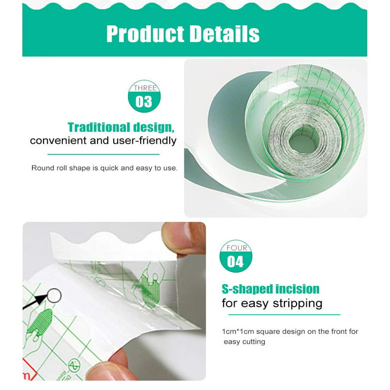 Transparent Waterproof Wound Tape - 15cm x 10m - Post-Surgery Care - CE/FDA