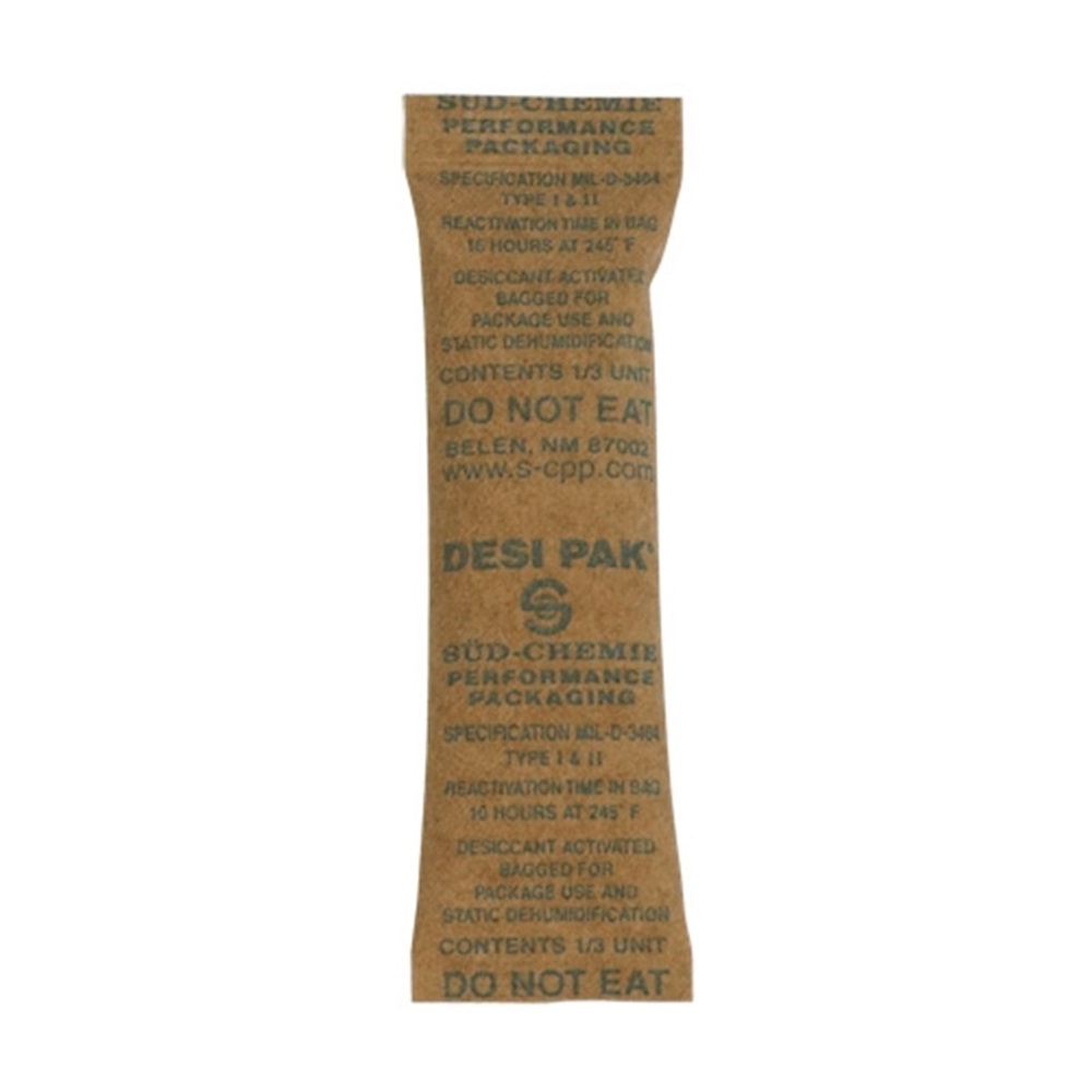 Partners Brand Kraft Clay Desiccant Bags - 5 Gallon Pail 1" x 3 1/2" x 1/4", Case of 700