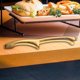 thumbnail image 4 of Pinzas de cocina de acero inoxidable, pinzas para pan, pinzas para alimentos, resistentes al calor, de metal, para servir. Oro 29cmx2cm, 4 of 9