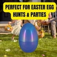 thumbnail image 3 of Greenbrier International Iridescent Jumbo Plastic Egg 12 Inch, Reusable Easter Egg for Hunts, Baskets & Crafts, with BONUS LaPrima Morceau Bonbon, 3 of 7