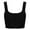 Black, variant on BadPiggies 4-Pack Women's Comfy Cami Bra Crop Top Wirefree Seamless Yoga Bralette Longline Padded Lounge Bra Pullover Sleep Bras, L/XL