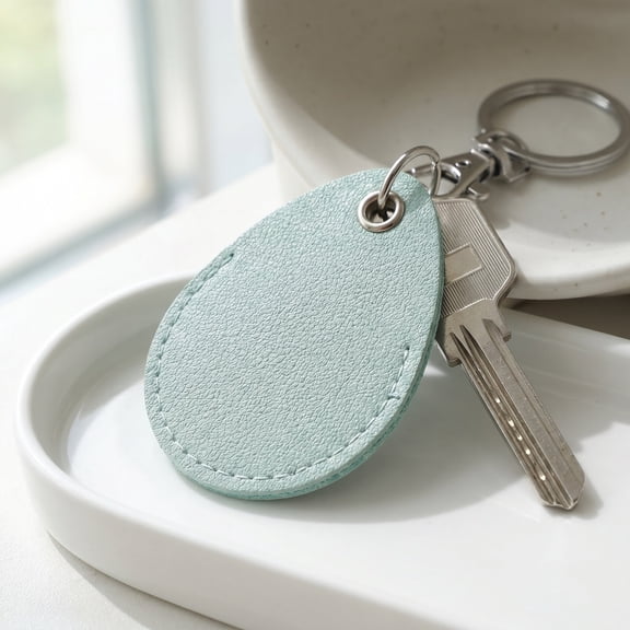 HOMEMAXS 5-Pack Entrance Guard Card Holder Keychain Access Control PU Sleeve Cover Bag Ornament