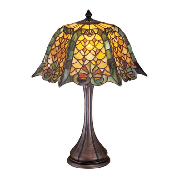 Meyda Tiffany 19876 Tiffany 1 Light Up Lighting Table Lamp From The Duffner And Kimberly