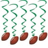 Beistle 3' 4" Football Whirls; 15/Pack 50229