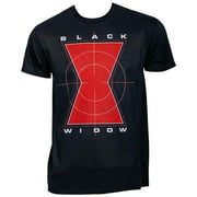 Black Widow 803050-M The Black Widow Symbol in Crosshairs T-Shirt - Medium