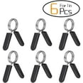 thumbnail image 1 of 6 PCS 1 inch (25 mm) Barbell Clip Clamps-Dumbbell Spring Collars for Standard Weight Bar Working Out Strength Training, 1 of 5
