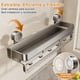 thumbnail image 3 of Estanteria Ducha Baño, Organizador Regadera Ducha Acero Carbono de Ventosa Auto-Adhesivo Sin Taladro con 5 Ganchos y 1 Toallero, Repisa de Baño Colgante Pared para Hogar Cocina, Fácil de Instalar, 3 of 4