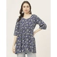thumbnail image 2 of Moomaya 3/4 Sleeves Rayon Fit & Flare Top - Regular Fit Spring Fashion, 2 of 9