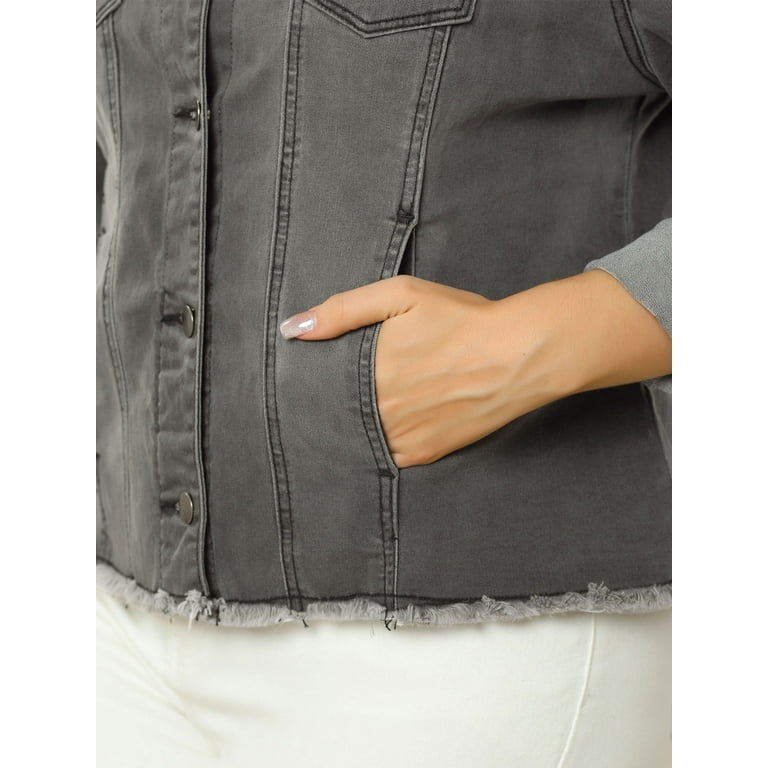Walmart plus deals size denim jacket