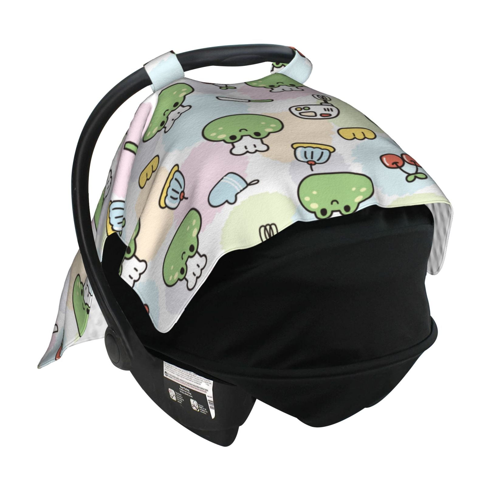 Car Seat Cover Baby - Frog Wear Chef Hat Breathable Infant Car Seat Cover for Baby Carseat, Lightweight Comfort Baby Essentials Must Haves Newborn Stuff for Girl Boy