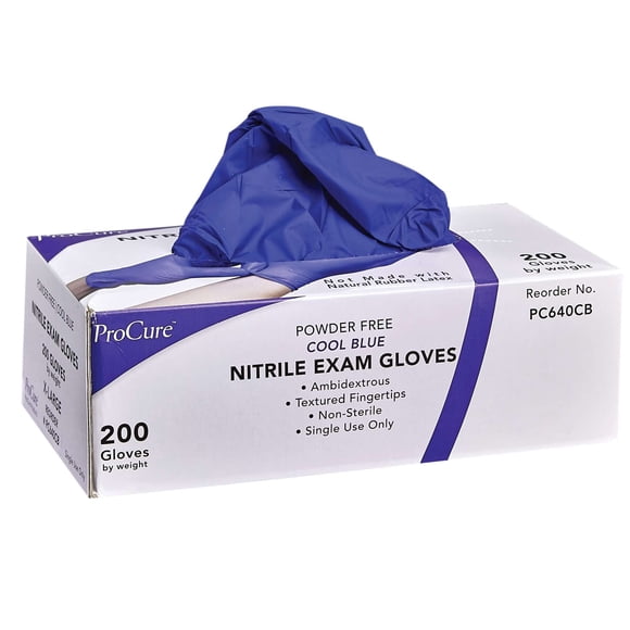Guantes desechables de nitrilo ProCure 200, tamaño mediano