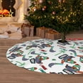 thumbnail image 6 of Sikiie Dinosaur on Excavator2 30-48 inches {designName} Print Christmas Tree Skirt Snowman Xmas Tree Skirt with Edge Christmas Decorations for Holiday Party30", 6 of 7