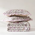 thumbnail image 4 of Lush Decor Lola Block Print&nbsp;Ruffle Reversible Floral Quilt 3 Piece Set King/ Cal King Purple & Yellow - Block Print Quilt - Vintage Floral Bedding Set, 4 of 10