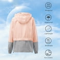 thumbnail image 6 of American Trends Rain Coats for Women Waterproof with Hood Packable Rain Jackets Womens Lightweight Rain Jackets Outdoor Pink & Gray M, 6 of 8