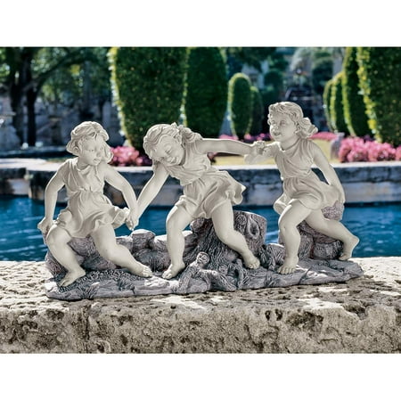 Ring Around the Rosie Dancing Little Girls Statue