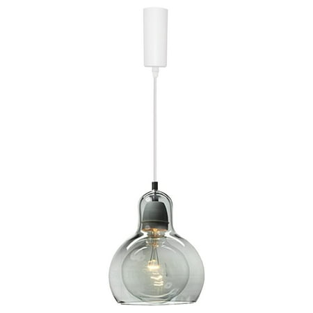 

Kiven H-Type Track Lighting Light fixture Adjustable Length 1-Light Modern Glass Halo Track Pendant Light E26 Socket