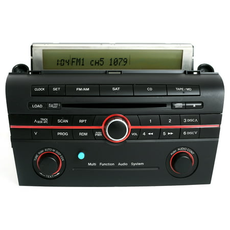 2005 Mazda 3 Radio AM FM Receiver 6 Disc CD Player w Bluetooth Music BN8M669RX - (Best Tires For Mazda 3)