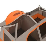 Ozark Trail 11-Person Instant Cabin Tent with Private Room – 3-Room Family Camping Tent with Awning