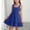 Blue, variant on Girls Casual Sundress- Soft Crewneck Casual Flowy Kids Summer Midi Dresses Pink Size 5-14