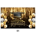 thumbnail image 1 of Decorative Flags, 2025 Class Graduation Photography Black and Gold Bachelor Cap Balloon Grad Congrats Banner Background Congrats Grad Prom Banner Background, Flags_ Banners & Accessories, 1 of 9