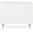 Adore Decor Jolie 3 Drawer Standard Dresser Chest with Storage, White