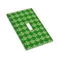 thumbnail image 3 of ZICANCN Outlet Covers Wall Plate, Plaid Green Shamrocks Light Switch Cover Decorative, Duplex Toggle Combo 1-Gang, 3 of 9