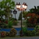 thumbnail image 2 of Wosthever Farola en miniatura resistente al agua poste alto decorativo diseño de cuatro cabezas Mini farola modelo de lámpara de jardín Artesanía Modelo 3, 2 of 6