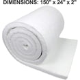 thumbnail image 2 of Lynn Manufacturing 2" Thick, Superwool Plus Insulation, Morgan Thermal Ceramics, 2200F Rated, 8 Lb. Density, 24" Wide, 12.5 Ft. Long, Ceramic Fiber Alternative, Safer Kaowool, 8SP22, 2 of 8