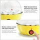 thumbnail image 5 of Cocedor de huevos multifuncional, vaporera estándar de una sola capa con taza medidora, capacidad para 7 huevos duros y pasados por agua, solución de desayuno rápida y fácil para mañanas, 5 of 8