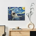 thumbnail image 6 of Naloa Vintage Starry Sky Shark Print Canvas Bathroom Wall Art,Bathroom Wall Art Decoration, Canvas Poster Prints,Decorative Paintings for Living Room, Bathroom, Kids Room, 6 of 6