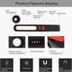 thumbnail image 4 of Linterna recargable USB - negro rojo Xemadio GX-529, 4 of 7