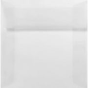 Envelopes.com Square Envelopes (5-1/2 in. x 5-1/2 in.), Clear, 250-Count