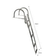 thumbnail image 4 of Stainless Steel Ladder Marine Hardware Accessory Ladder-4 Sections Hanging Ladder with Handrails Ladder, 4 of 5