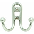 thumbnail image 2 of czcpp-H55457-S Double Prong Robe Hook, Silver, 2 of 4