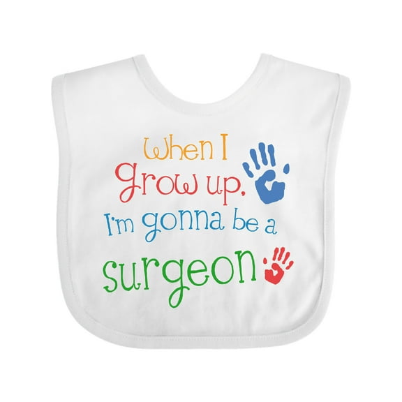 Inktastic Future Surgeon Kids Doctor Boys or Girls Baby Bib