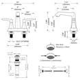 thumbnail image 7 of IVV 8 Inch 3-Hole 2 Handles Low-Arch Widespread Bathroom Sink Faucet with Metal Pop-Up Drain and Water Supply Hoses for Lavatory, Brushed Gold, 7 of 7
