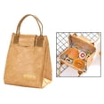 thumbnail image 2 of Bolsa de almuerzo de papel Enfriador con aismiento térmico Almacenamiento de alimentos Plegable Durable Freezable Contenedor a prueba de desgarros B marrón perfecl Bolsa de almuerzo Tyvek, 2 of 8