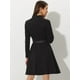 thumbnail image 4 of Vestido de Gamuza Allegra K Cuello Alto Negro XL, 4 of 6